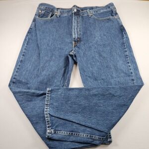 Levis 550 Jeans Mens 42x30 Blue Relaxed Tapered Fit Denim 100% Cotton Pants